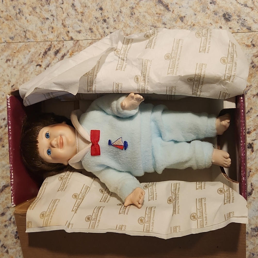 Vintage Collectible Ashton Drake Doll "Ricky" IOB COA